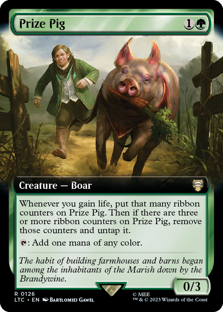 Prize Pig (Extended Art) [The Lord of the Rings: Tales of Middle-Earth Commander] | The Time Vault CA