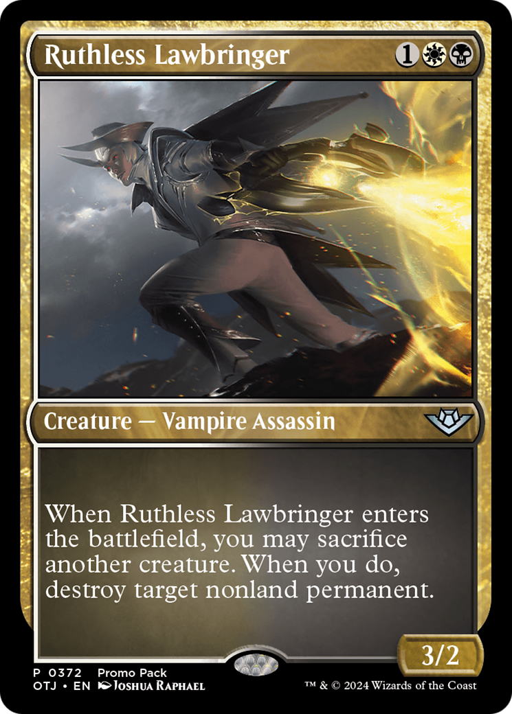 Ruthless Lawbringer (Promo Pack) [Outlaws of Thunder Junction Promos] | The Time Vault CA