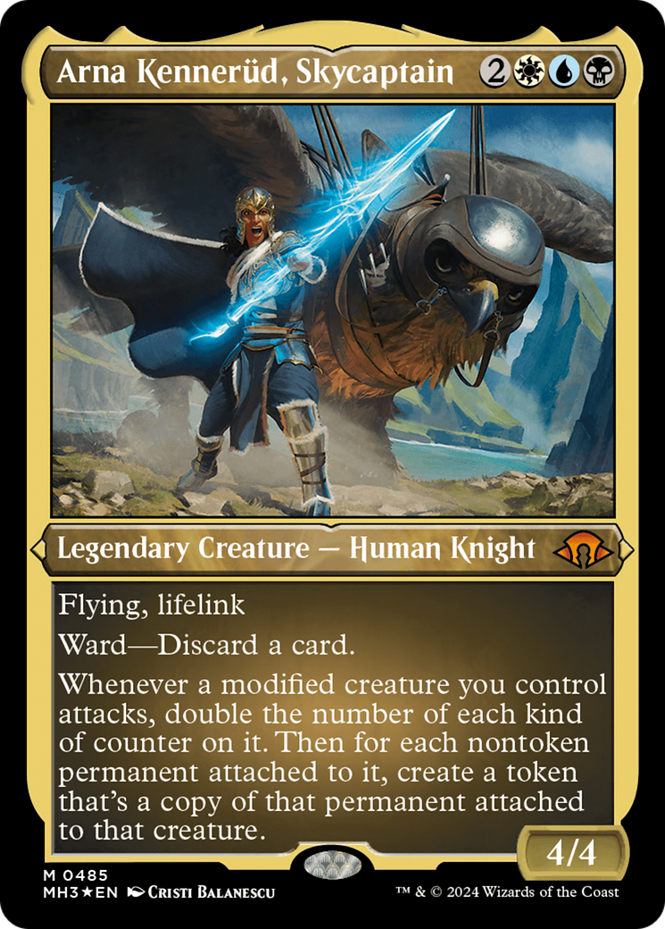 Arna Kennerud, Skycaptain (Foil Etched) [Modern Horizons 3] | The Time Vault CA
