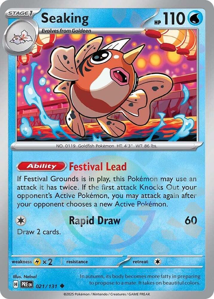 Seaking (021/131) (Poke Ball Pattern) [Scarlet & Violet: Prismatic Evolutions] | The Time Vault CA