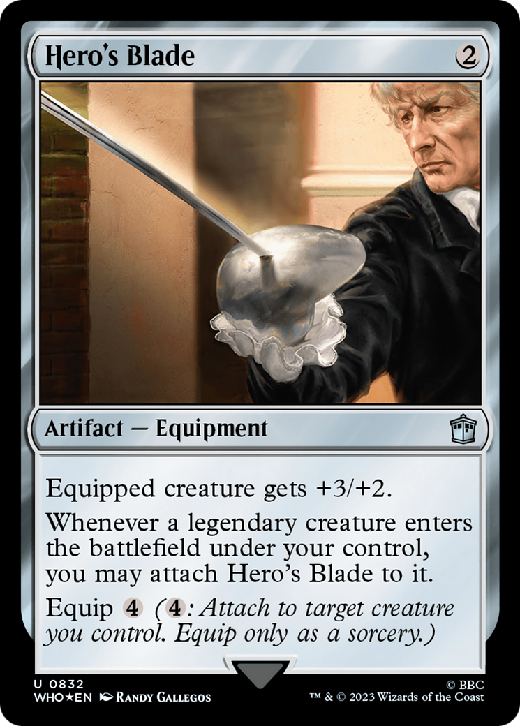 Hero's Blade (Surge Foil) [Doctor Who] | The Time Vault CA