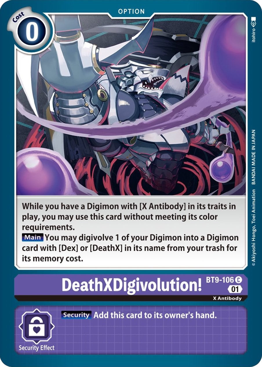 DeathXDigivolution! [BT9-106] [X Record] | The Time Vault CA