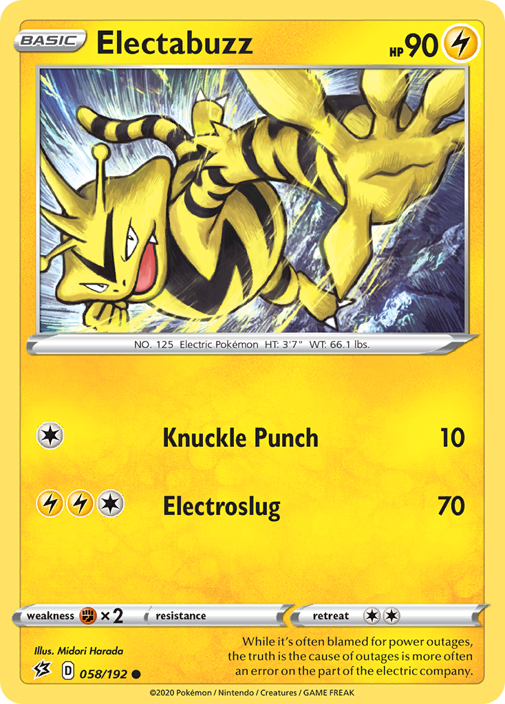 Electabuzz (058/192) [Sword & Shield: Rebel Clash] | The Time Vault CA