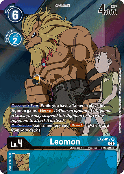 Leomon [EX2-017] (Alternate Art) [Digital Hazard] | The Time Vault CA