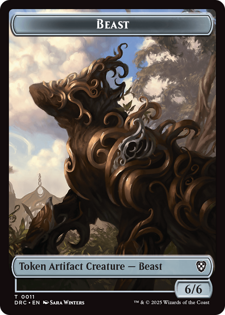 Beast (0010) // Beast (0011) Double-Sided Token [Aetherdrift Commander] | The Time Vault CA