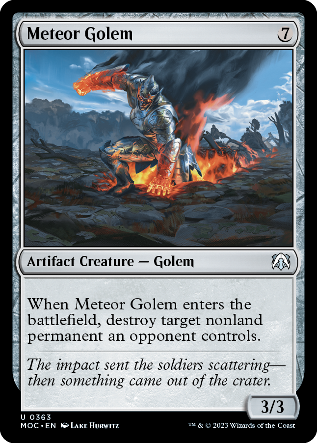 Meteor Golem [March of the Machine Commander] | The Time Vault CA