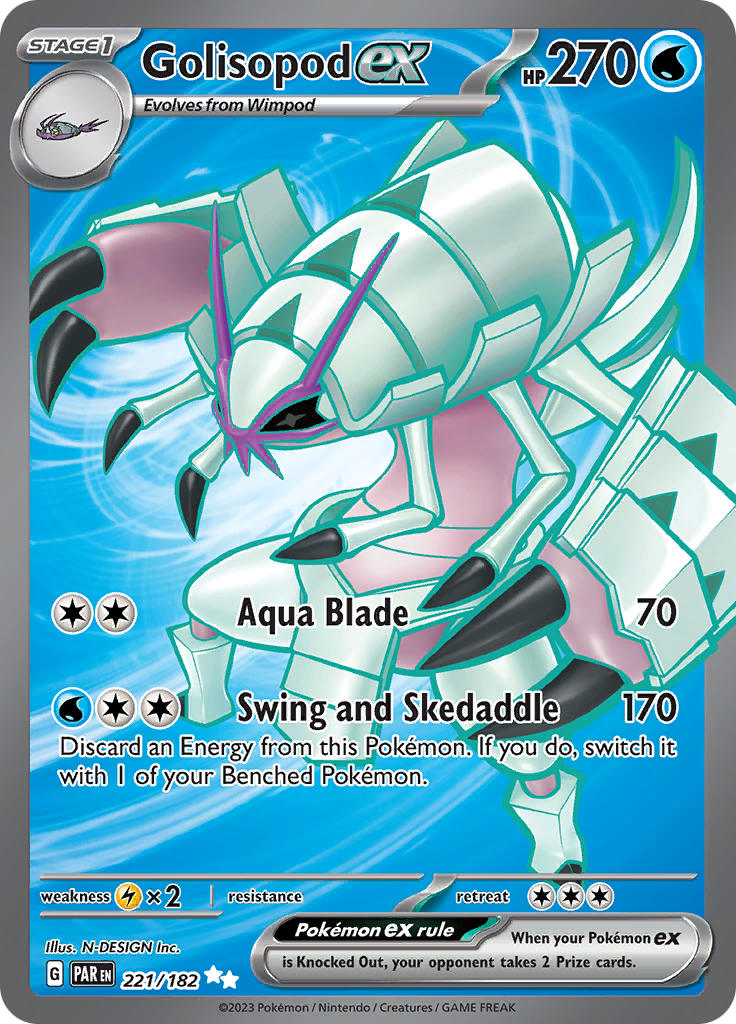 Golisopod ex (221/182) [Scarlet & Violet: Paradox Rift] | The Time Vault CA