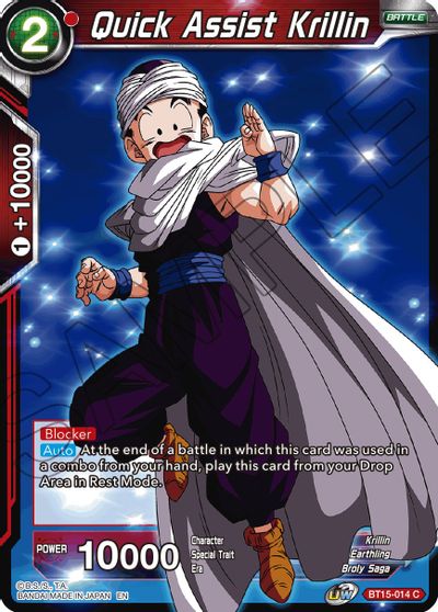 Quick Assist Krillin (BT15-014) [Saiyan Showdown] | The Time Vault CA