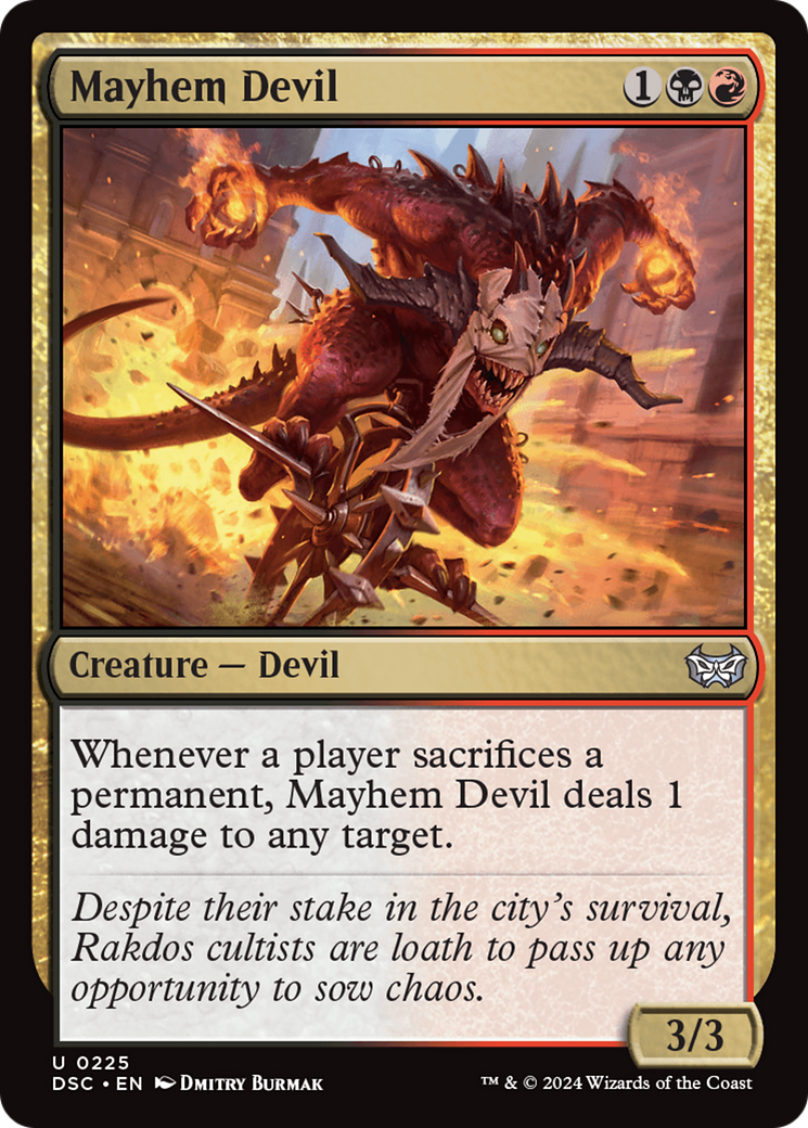 Mayhem Devil [Duskmourn: House of Horror Commander] | The Time Vault CA