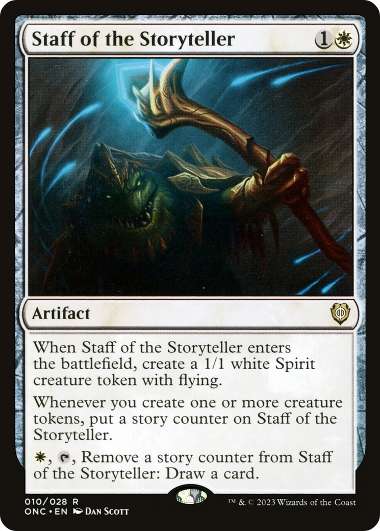 Staff of the Storyteller [Phyrexia: All Will Be One Commander] | The Time Vault CA