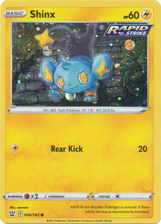 Shinx (046/163) (Cosmos Holo) [Sword & Shield: Battle Styles] | The Time Vault CA