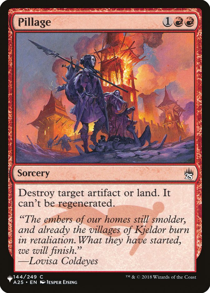 Pillage [The List] | The Time Vault CA