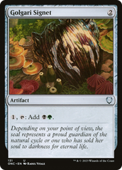 Golgari Signet [Phyrexia: All Will Be One Commander] | The Time Vault CA