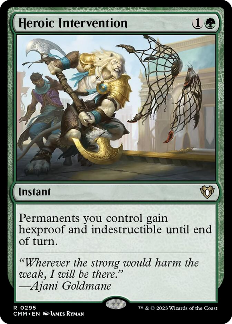 Heroic Intervention [Commander Masters] | The Time Vault CA