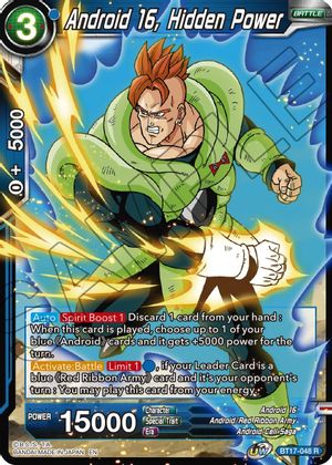 Android 16, Hidden Power (BT17-048) [Ultimate Squad] | The Time Vault CA