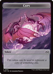 Copy // Dragon (0014) Double-Sided Token [Tarkir: Dragonstorm Commander Tokens] | The Time Vault CA