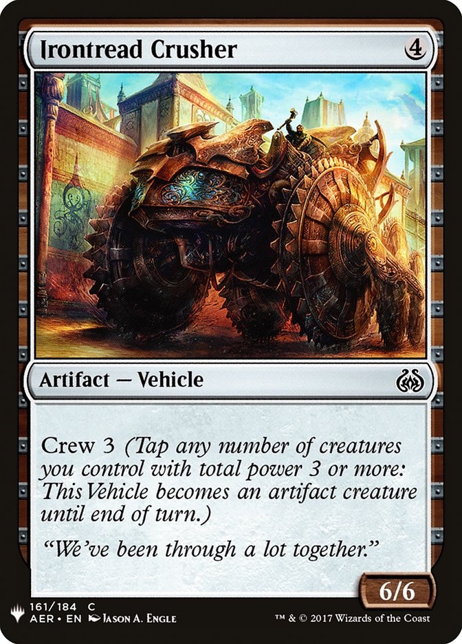 Irontread Crusher [Mystery Booster] | The Time Vault CA