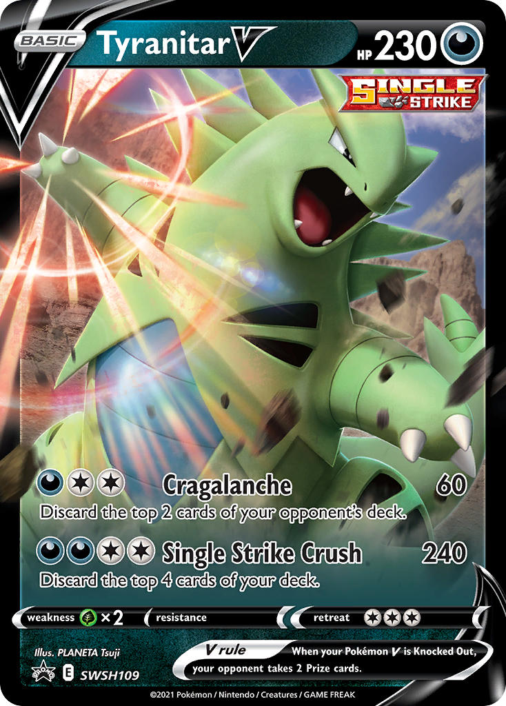 Tyranitar V (SWSH109) [Sword & Shield: Black Star Promos] | The Time Vault CA