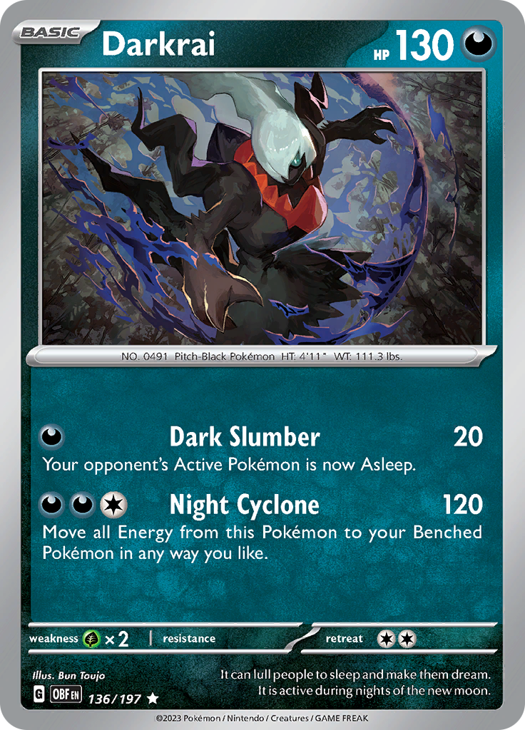Darkrai (136/197) [Scarlet & Violet: Obsidian Flames] | The Time Vault CA