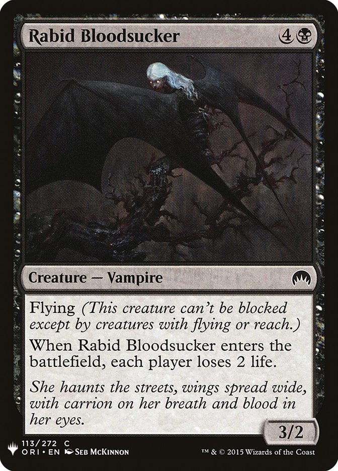 Rabid Bloodsucker [Mystery Booster] | The Time Vault CA