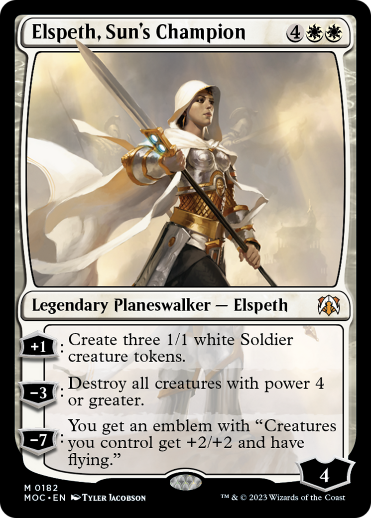 Elspeth, Sun's Champion [March of the Machine Commander] | The Time Vault CA