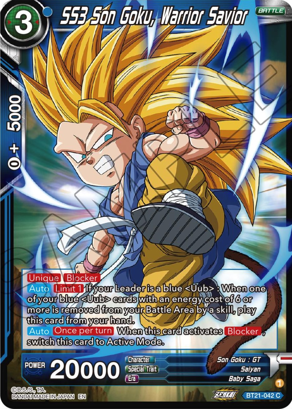 SS3 Son Goku, Warrior Savior (BT21-042) [Wild Resurgence] | The Time Vault CA