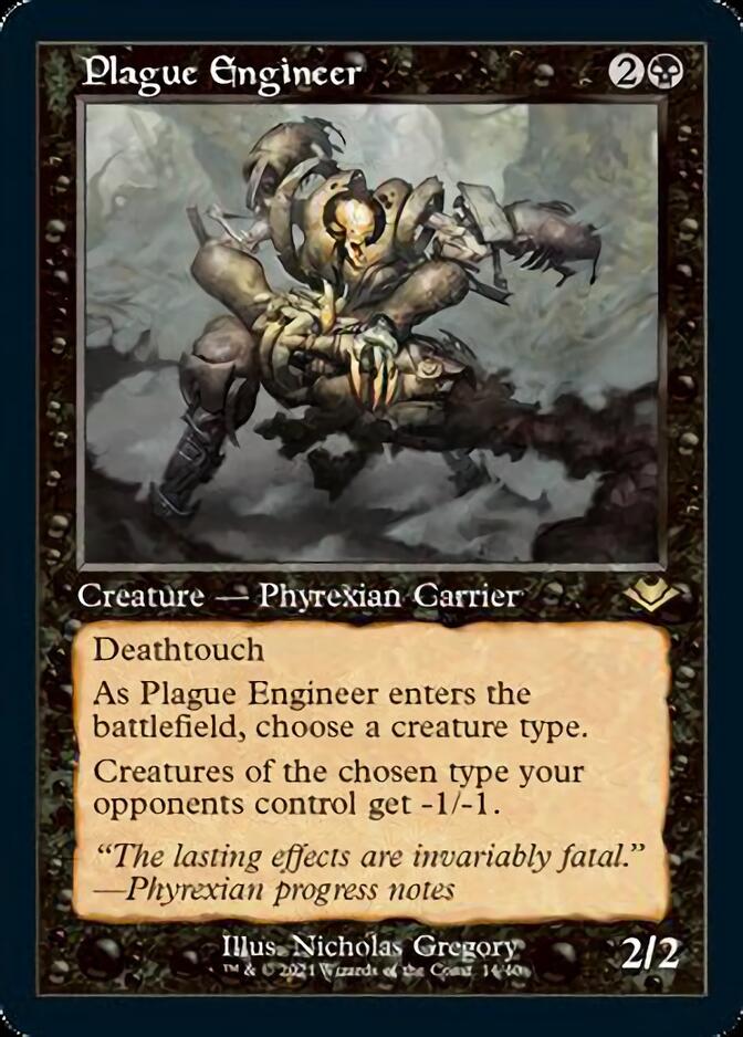 Plague Engineer (Retro Foil Etched) [Modern Horizons] | The Time Vault CA