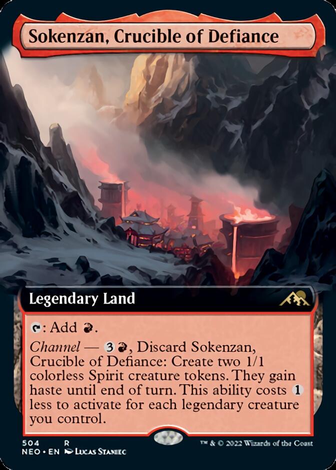 Sokenzan, Crucible of Defiance (Extended Art) [Kamigawa: Neon Dynasty] | The Time Vault CA