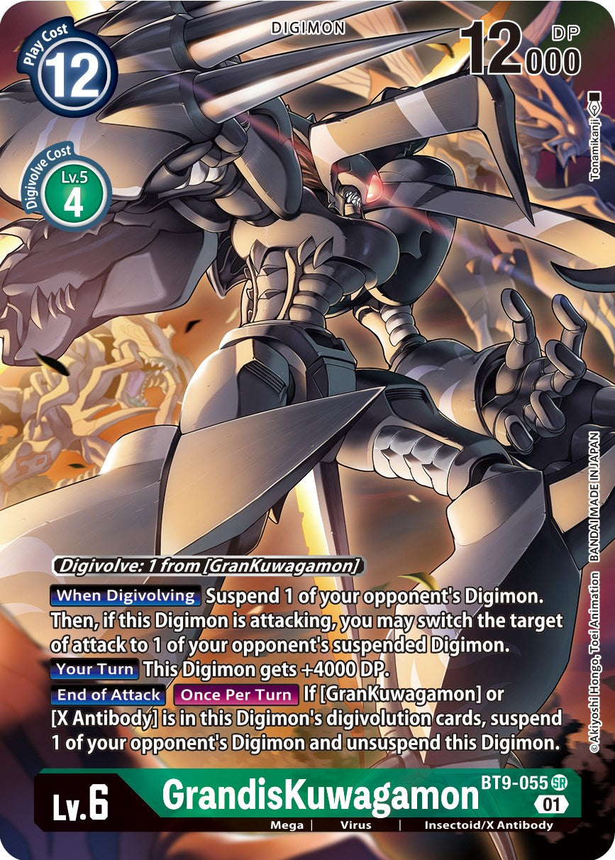 GrandisKuwagamon [BT9-055] (Alternate Art) [X Record] | The Time Vault CA