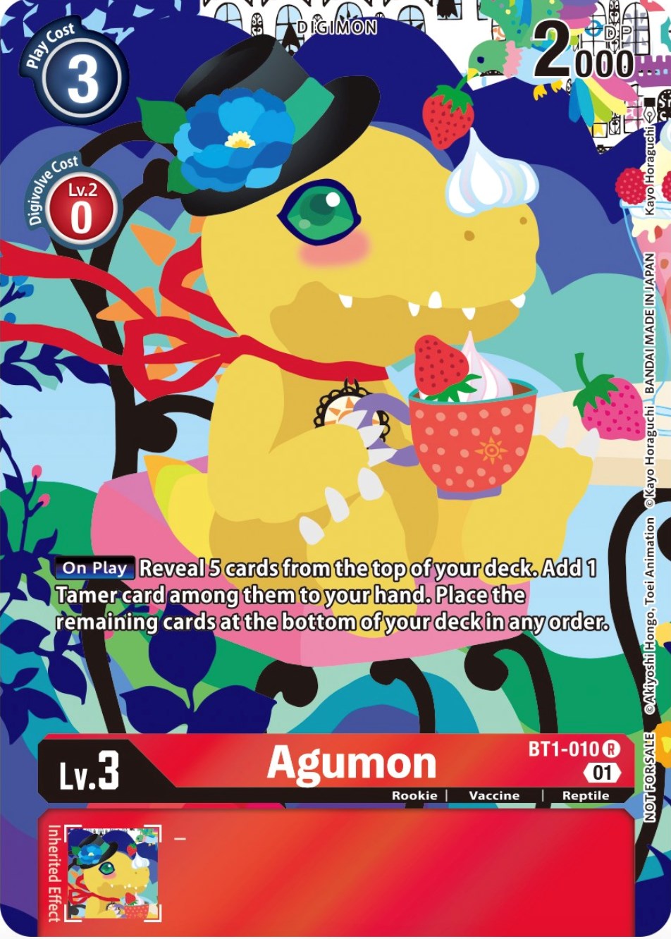 Agumon [BT1-010] (Tamer's Card Set 2 Floral Fun) [Release Special Booster Promos] | The Time Vault CA