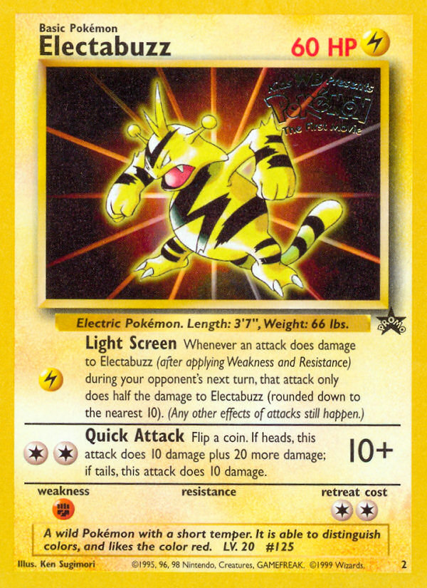 Electabuzz (2) [Wizards of the Coast: Black Star Promos] | The Time Vault CA