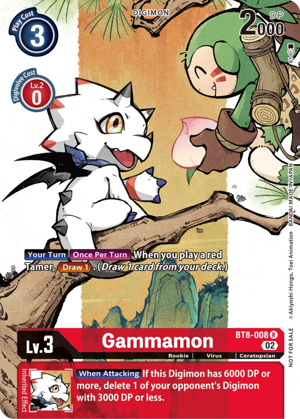 Gammamon [BT8-008] (Digimon Illustration Competition Promotion Pack) [New Awakening Promos] | The Time Vault CA