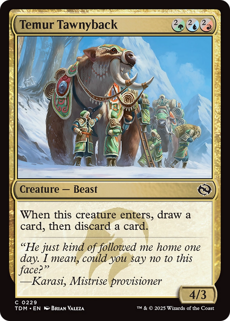 Temur Tawnyback [Tarkir: Dragonstorm] | The Time Vault CA