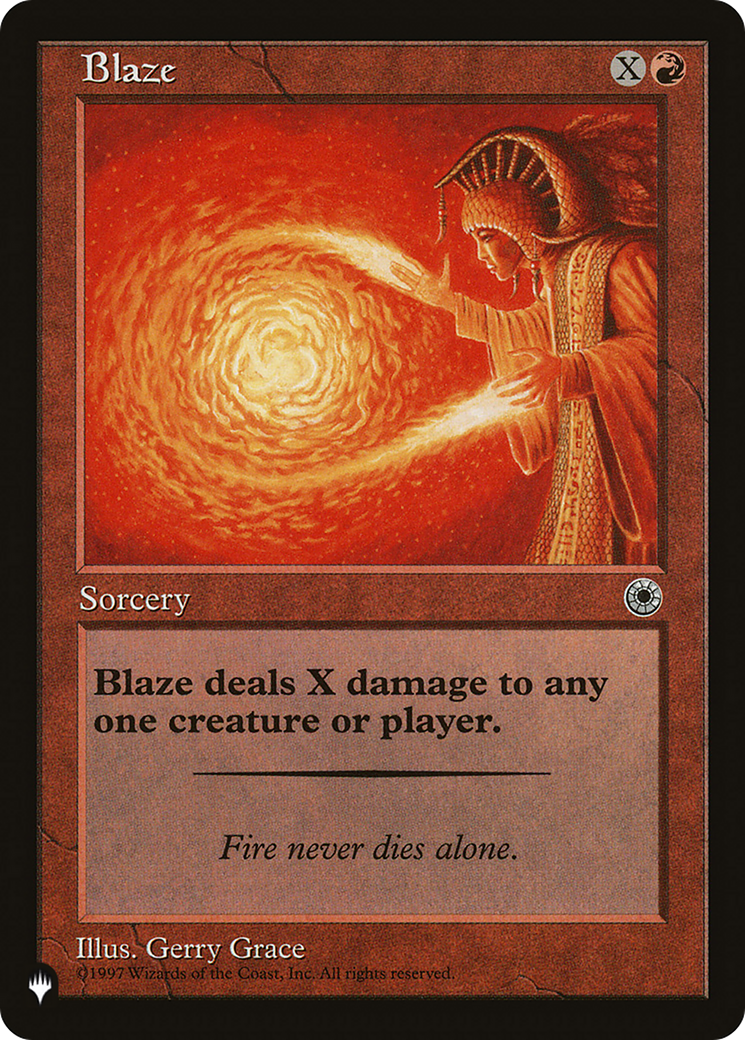 Blaze [The List] | The Time Vault CA