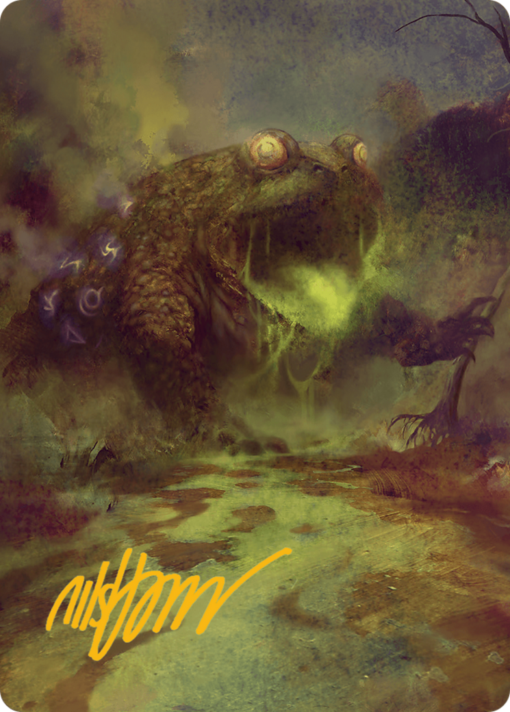 The Gitrog Monster Art Card (Gold-Stamped Signature) [Bloomburrow Art Series] | The Time Vault CA