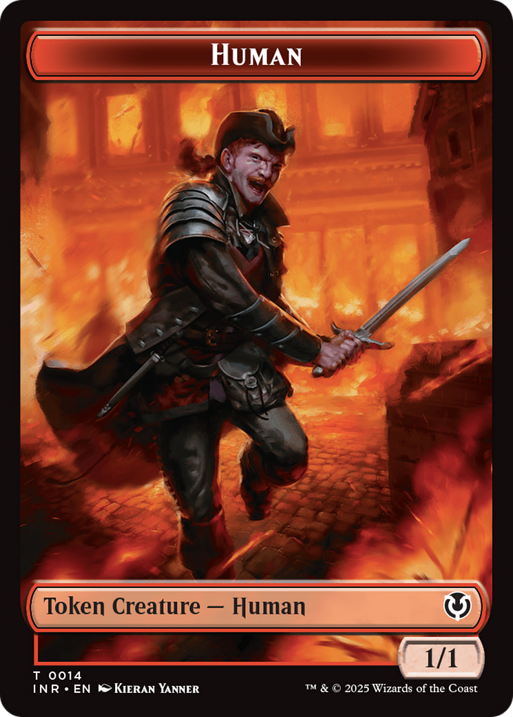 Elemental // Human (0014) Double-Sided Token [Innistrad Remastered Tokens] | The Time Vault CA