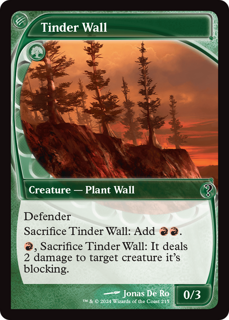 Tinder Wall (Future Sight) [Mystery Booster 2] | The Time Vault CA