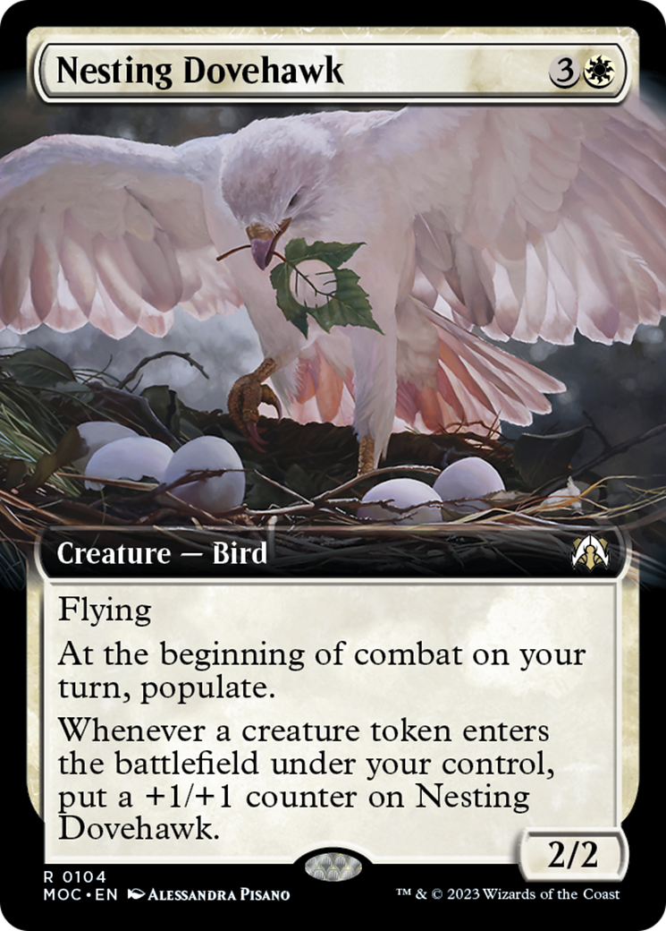 Nesting Dovehawk (Extended Art) [March of the Machine Commander] | The Time Vault CA