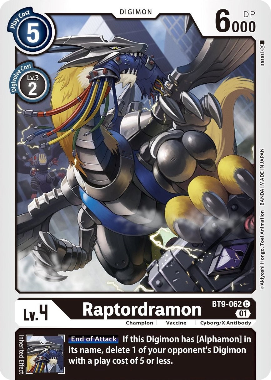 Raptordramon [BT9-062] [X Record] | The Time Vault CA