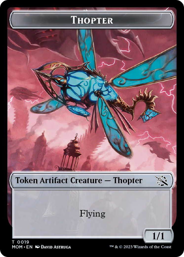 Thopter // Beast Double-Sided Token [March of the Machine Commander Tokens] | The Time Vault CA