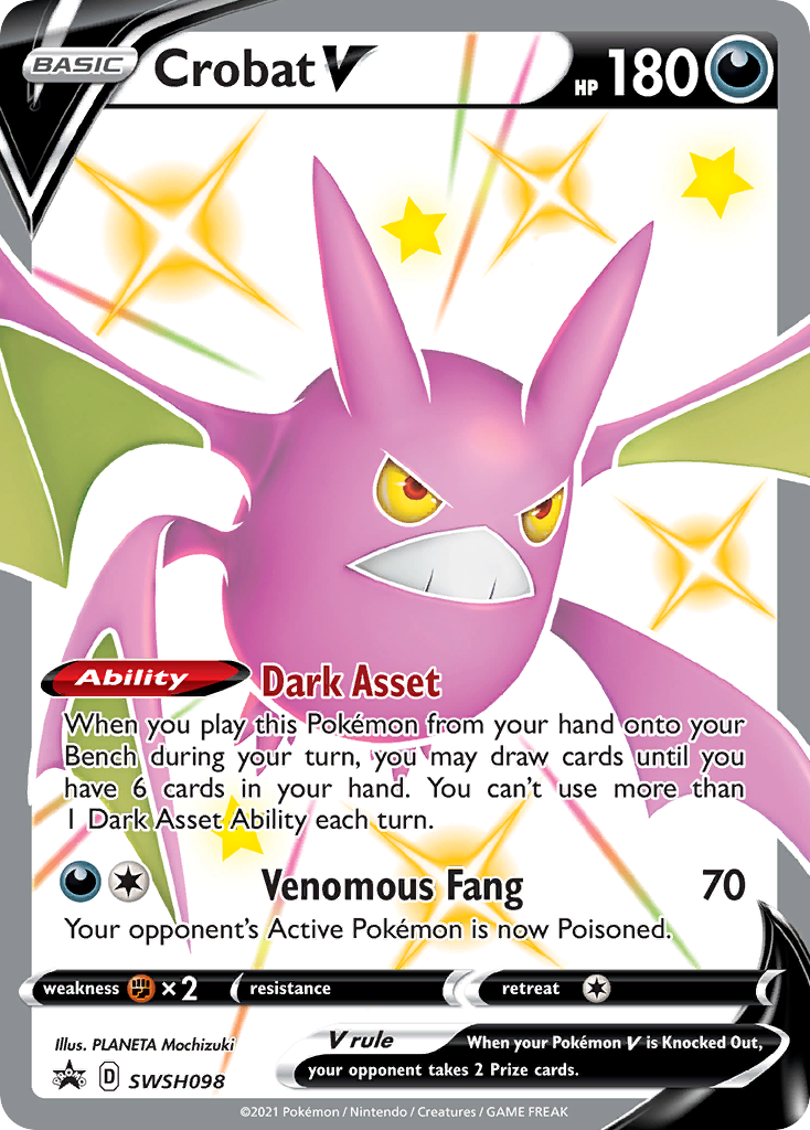Crobat V (SWSH098) [Sword & Shield: Black Star Promos] | The Time Vault CA