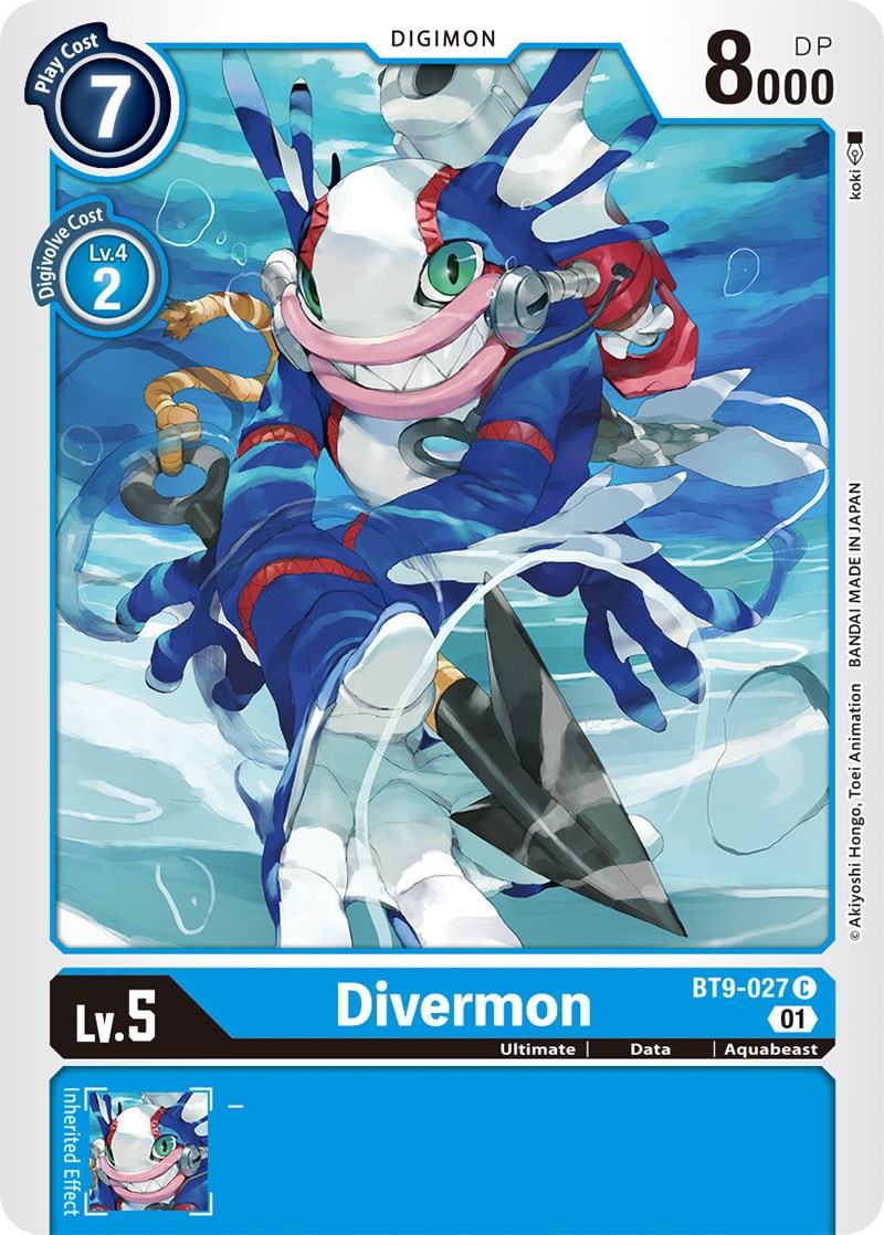 Divermon [BT9-027] [X Record] | The Time Vault CA