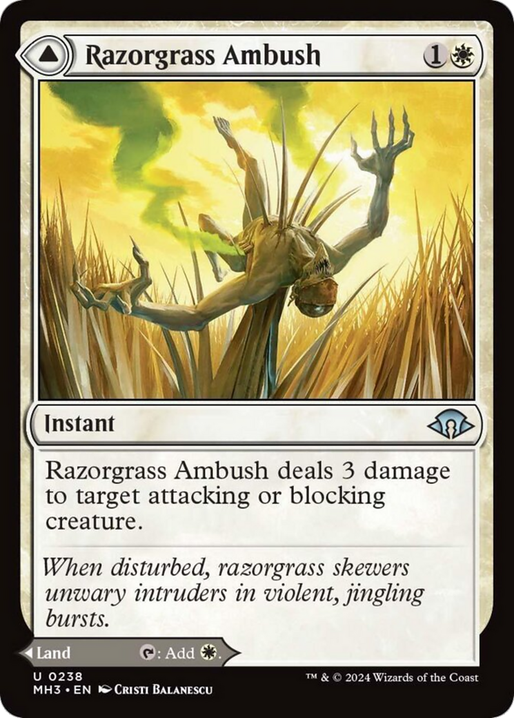 Razorgrass Ambush // Razorgrass Field [Modern Horizons 3] | The Time Vault CA