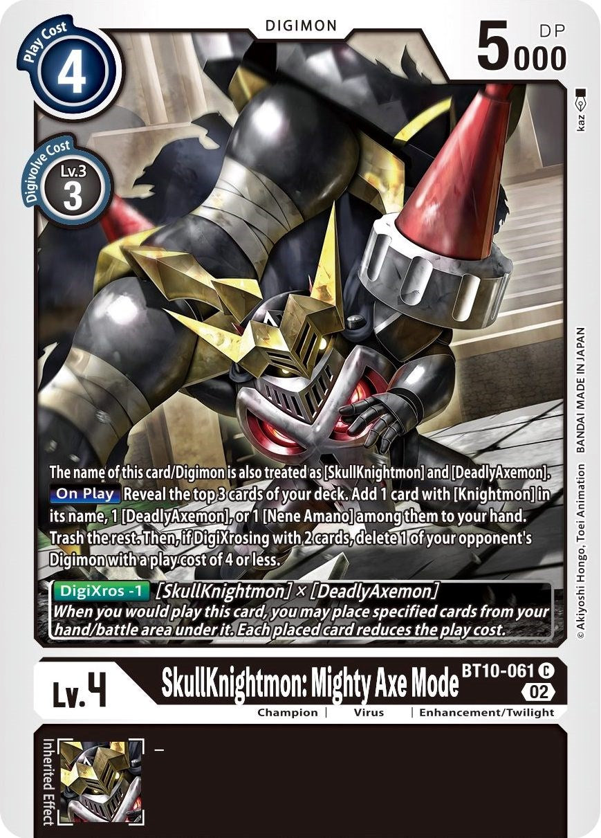 SkullKnightmon: Mighty Axe Mode [BT10-061] [Xros Encounter] | The Time Vault CA