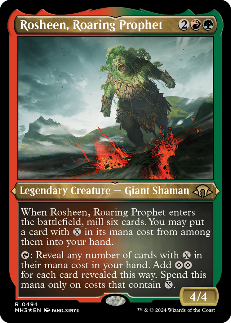 Rosheen, Roaring Prophet (Foil Etched) [Modern Horizons 3] | The Time Vault CA