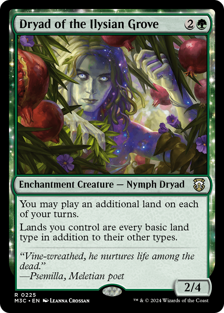 Dryad of the Ilysian Grove (Ripple Foil) [Modern Horizons 3 Commander] | The Time Vault CA