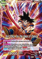 Son Goku // Son Goku, for the Sake of Family (BT21-001) [Wild Resurgence] | The Time Vault CA