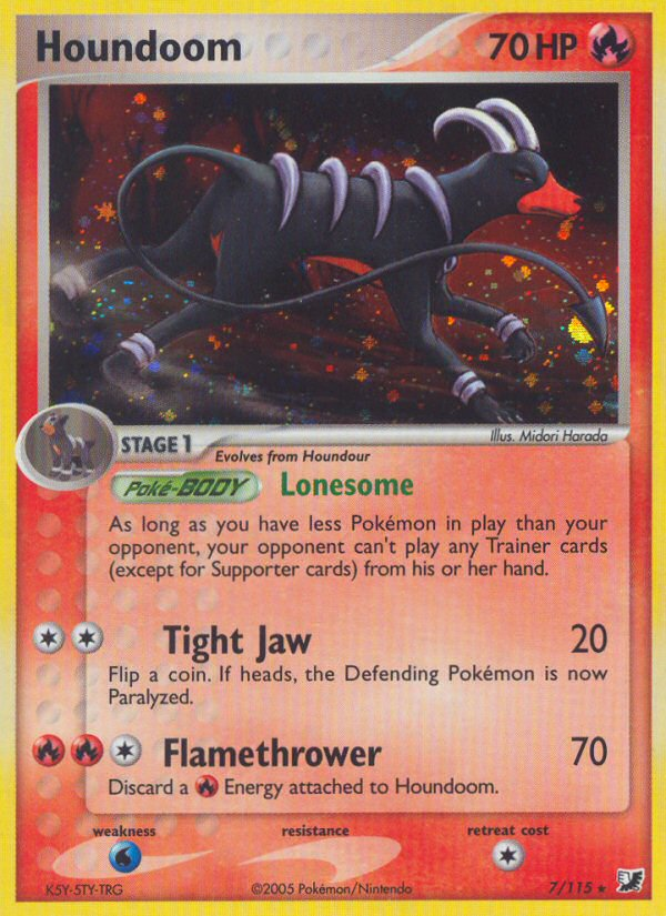 Houndoom (7/115) [EX: Unseen Forces] | The Time Vault CA