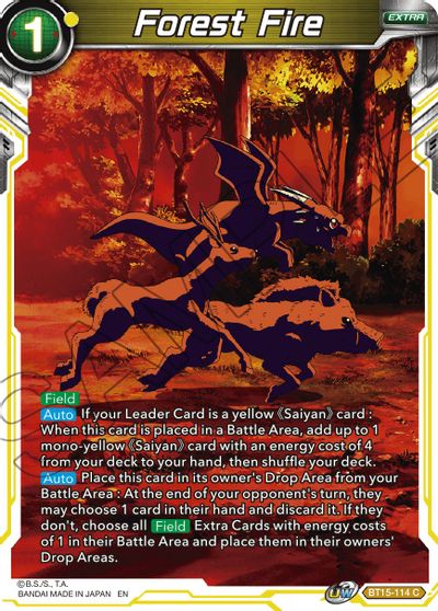 Forest Fire (BT15-114) [Saiyan Showdown] | The Time Vault CA