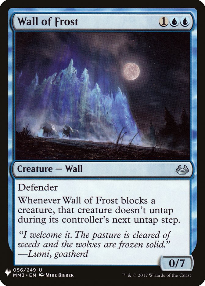 Wall of Frost [Mystery Booster] | The Time Vault CA